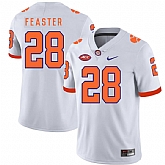 Clemson Tigers 28 Tavien Feaster White Nike College Football Jersey Dzhi,baseball caps,new era cap wholesale,wholesale hats